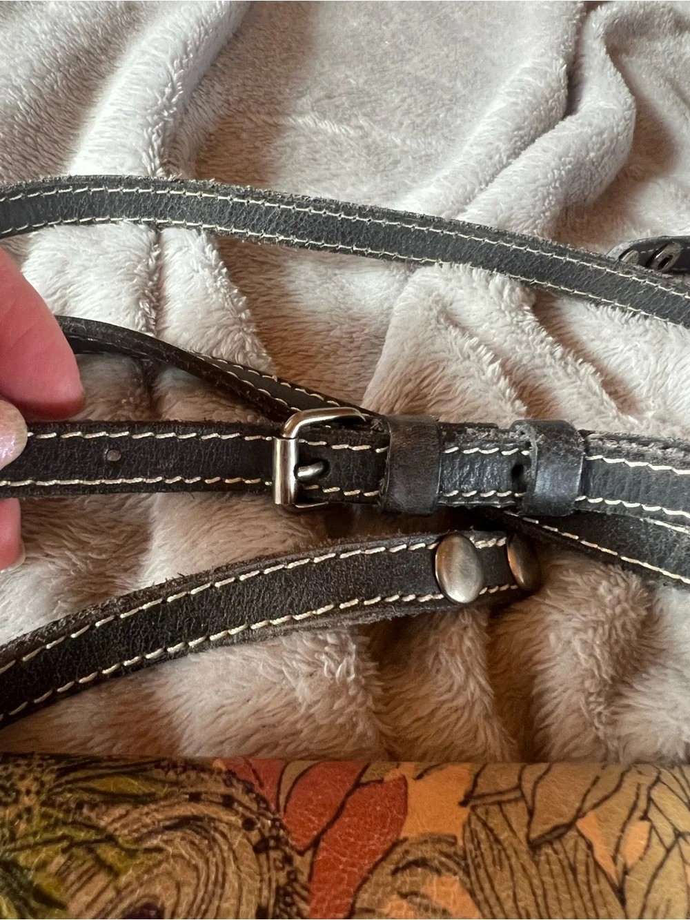 Patricia Nash Sunflower Leather Convertible Crossbody/Wristlet, good condition